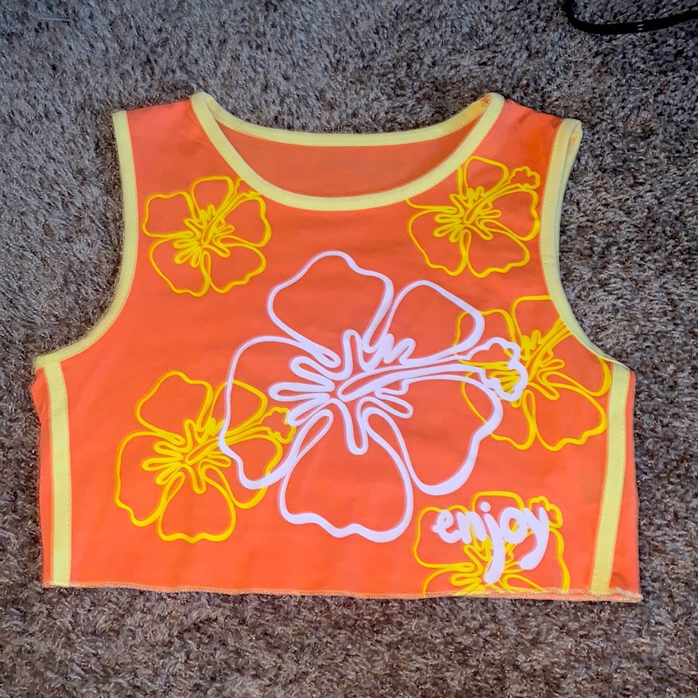 Cropped thick tank top